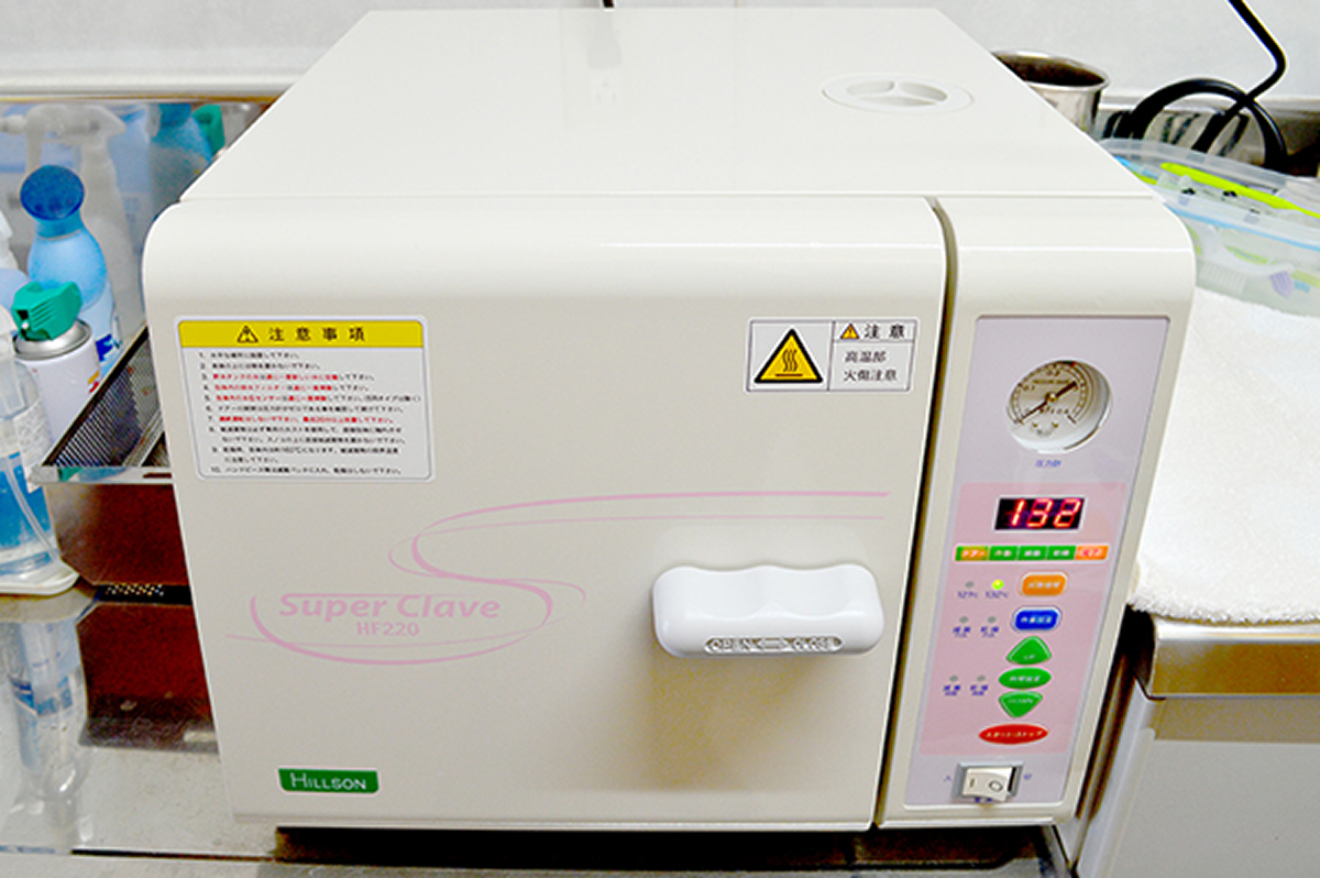 高圧蒸気滅菌機